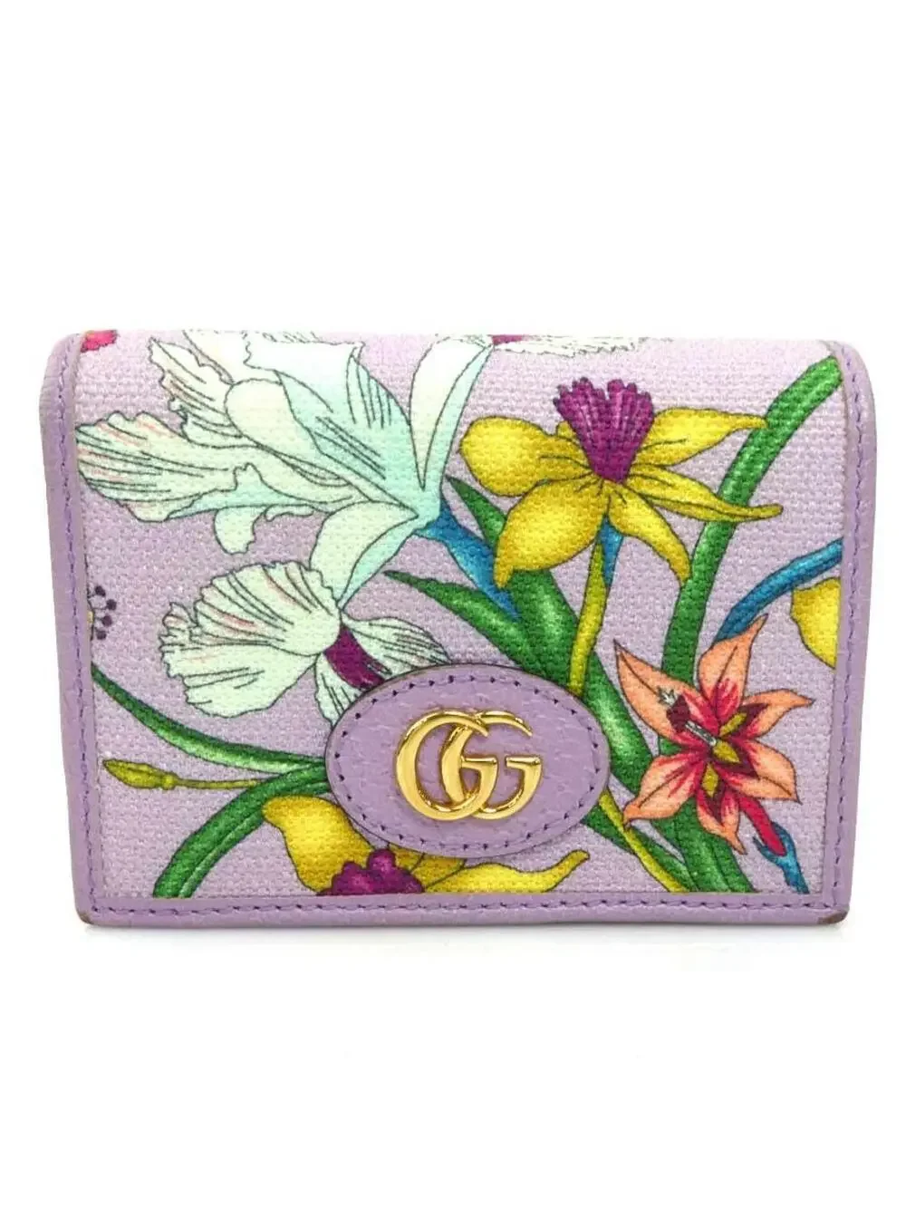 Auth Gucci Flora Bifold Wallet #280398G26B